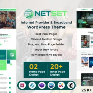 Netset - Internet Provider & Broadband WordPress Theme