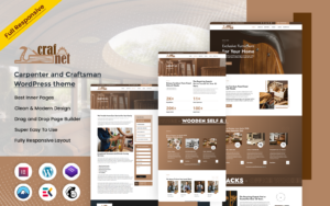 Crafnet - Carpenter and Craftsman Woodwork WordPress theme