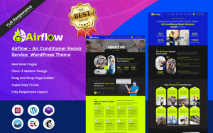Airflow - Air Conditioner Repair Service WordPress Theme