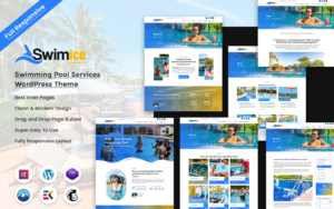 Swimice - Swimming Pool Services WordPress Theme