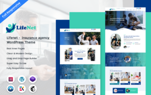 Lifenet - insurance agency WordPress Theme