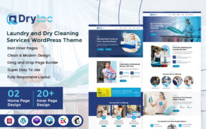 Dryloo - Laundry and Dry Cleaning Services WordPress Theme