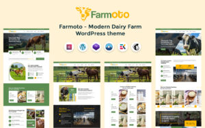 Farmoto - Modern Cow and Dairy Farm WordPress Theme