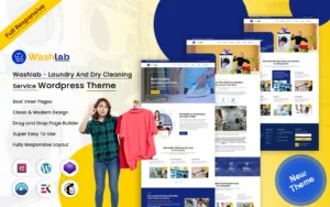 Washlab - Laundry And Dry Cleaning WordPress Theme