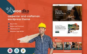 Woodko - Carpenter and Craftsman WordPress theme